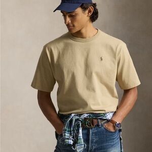 Polo by Ralph Lauren Men's Tan Short Sleeve Tee